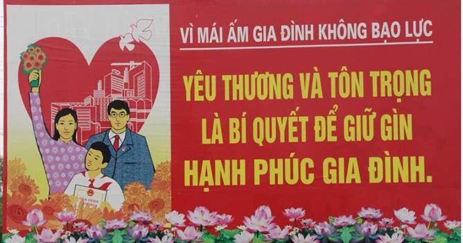 Hình ảnh tuyên truyền phòng, chống bạo lực gia đình