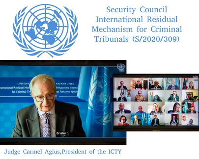 Thẩm phán Carmel Agius phát biểu tại cuộc họp của HĐBA ngày 8/6 - Nguồn: UN