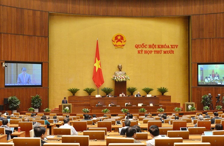 Quang cảnh phiên họp Quốc hội ngày 26-10