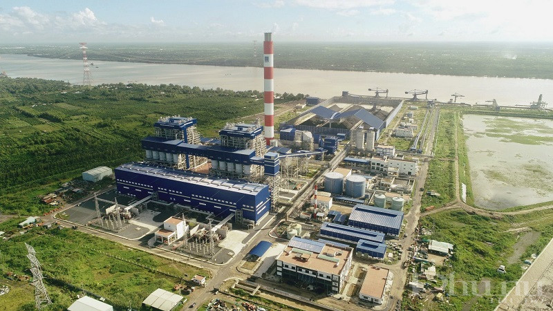 Toàn cảnh nhà máy nhiệt điện Sông Hậu 1.