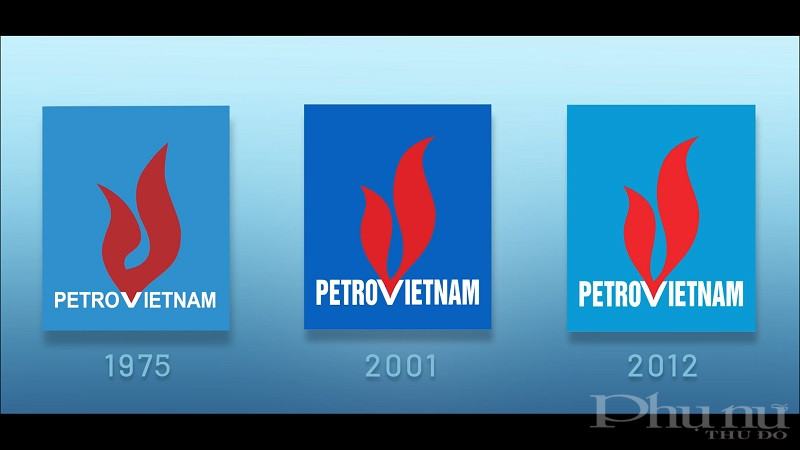 Logo PetroVietnam qua các thời kỳ.