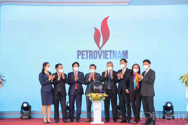 Buổi công bố ra mắt lôgô mới của Tập đoàn Dầu khí Việt Nam.