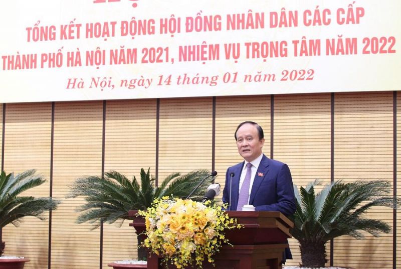Chủ tịch HĐND TP Nguyễn Ngọc Tuấn phát biểu