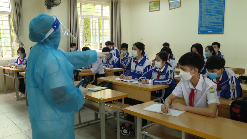 Huyện Thanh Trì:  Diễn tập đón học sinh trở lại trường sau Tết Nguyên đán Nhâm Dần 2022